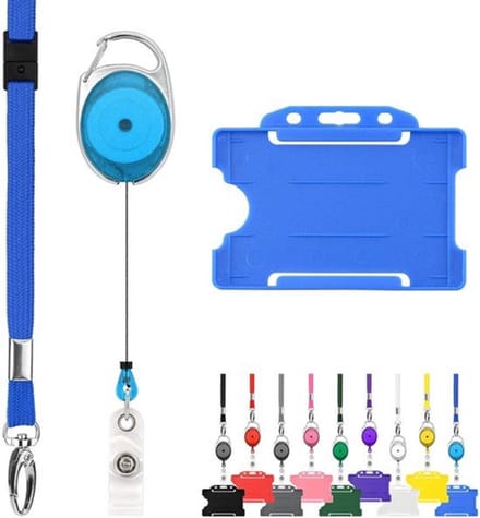 Zeynomax - Retractable hondenhalsband - Blue cords - Anti-choking