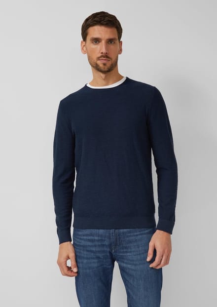 s.Oliver  Pullover Marine Maat: XXL | Sweaters Outlet | Heren | Blauw