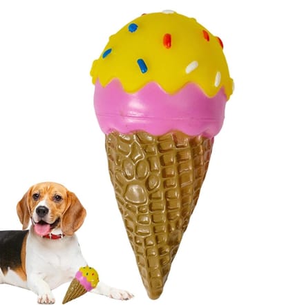 Hondenspeelgoed Donut - Kauwspeelgoed Puppy - Interactief Spelen - Met Geluid - N.v.t. - Multicolor