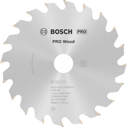 Bosch RUNDSAVKL.OPTILINE 130X2.4X16 mm 20 TDR