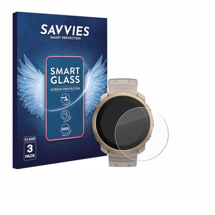 3 Stuks Savvies Screenprotector - geschikt voor Polar Vantage M3 - beschermfolie glas transparant