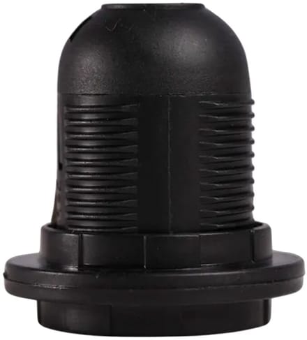 Thorgeon E27 Lamphouder + 2 Ringen - 230V - Zwart