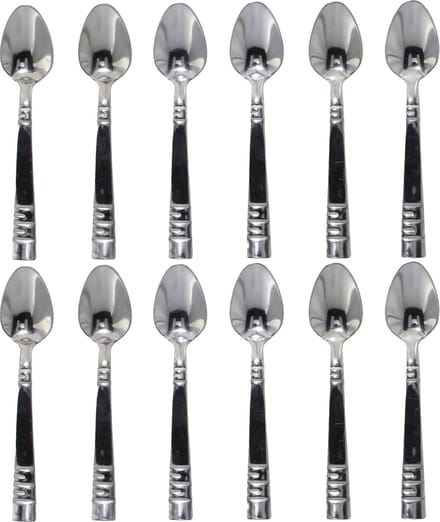Gerimport Koffielepels/theelepels - 18x - RVS - 12 cm