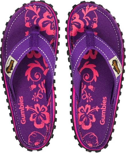 Gumbies - ISLANDER CANVAS - Teenslipper voor Dames - Paars HIBISCUS - Maat 41