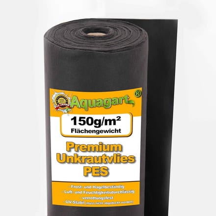 Sterk onkruidvlies 15m² 150g/m² Bodemdoek Gronddoek 1.5m Breed