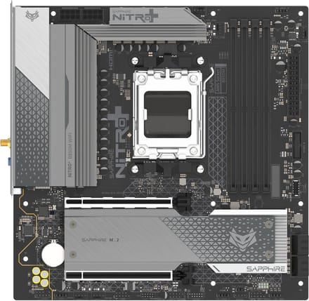 Sapphire NITRO+ B850M WIFI Moederbord - AMD B850 - AMD AM5 - DDR5 RAM - Micro-ATX