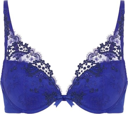 Simone Pérèle - Wish Push-Up Triangel BH Electric Blue - maat 70B - Blauw