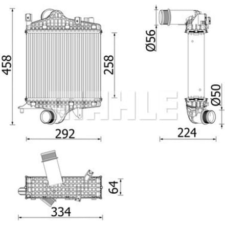 InlaatluchtRadiator MAHLE CI 672 000P