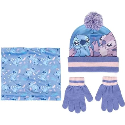 Winterset met muts, handschoenen en sjaal kind Cerda Disney Stitch