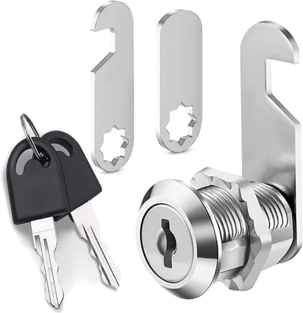 SnelShoppen - Mailbox Lock met Sleutels, Universale Kast Lock, Briefbox Lock, Lade Lock, Kledingkast Lock, Meubel Lock met 2 Verschillende Slotenplate