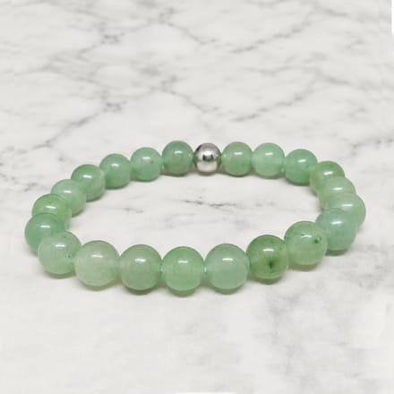 Mei's - Handmade Gems - armband dames - aventurijn groen - polsmaat 16 cm