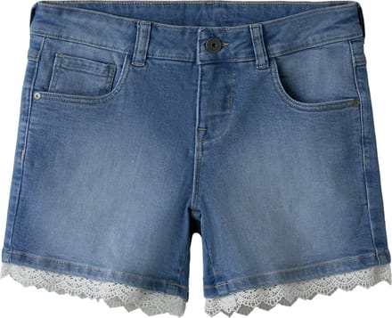 NAME IT - TKFSKY LACE SLIM DNM SHORTS TWO5002 NOOS - Meisjes - Bermuda shorts