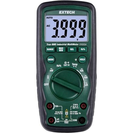 Extech EX505A Multimeter Digitaal CAT IV 600 V Weergave (counts): 6000