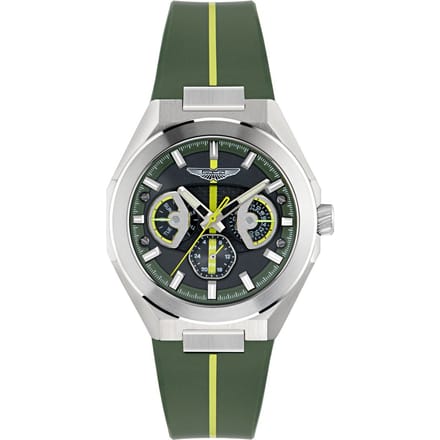 Aston Martin Thrill TKS W MTRI2S601 Horloge - Siliconen - Groen - Ø 42 mm
