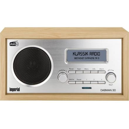 Imperial DABMAN 30 - DAB+ / FM Radio - 10 Voorkeurszender - Hout