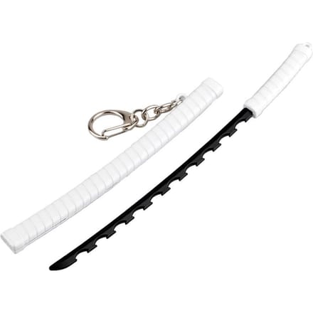 Japanse Anime Zwaard Sleutelhanger Mini Katana Sleutelhangers Anime Sleutelhanger Cosplay Hanger Cadeau white