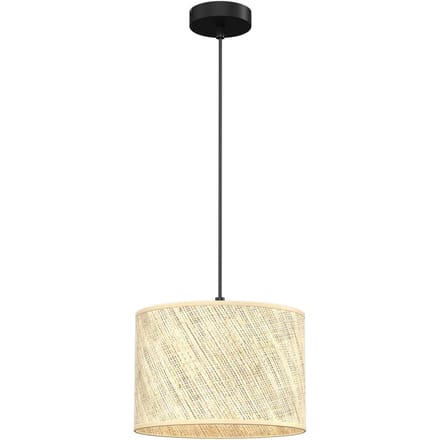 Euluna Hanglamp Jovin met rotan kap, Ø 25 cm
