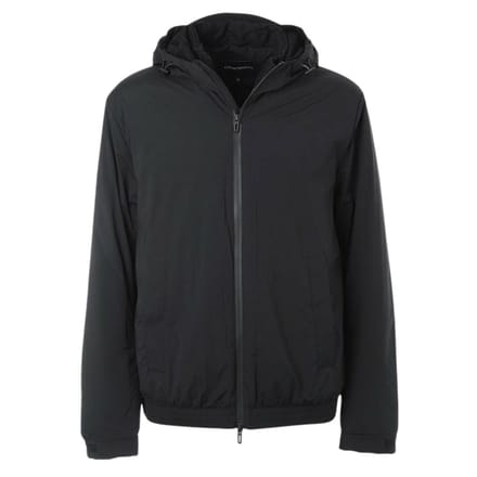 Emporio Armani Heren Jas met capuchon van polyamide (Zwart)