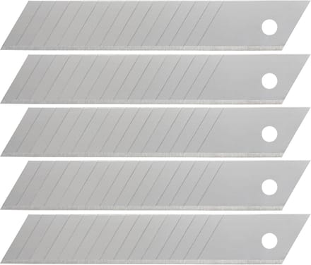 wolfcraft - 5 Afbreekmessen 18 mm - Reservemesjes - 15 segmenten - 4182000
