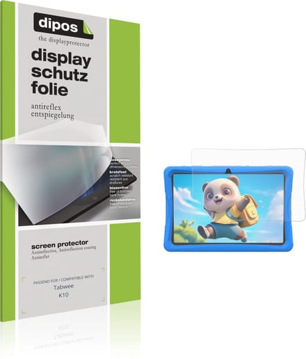 dipos – 2x Matte Beschermfolie geschikt voor Tabwee K10 | Krasbestendige & antireflecterende Screenprotector Ultra-Thin