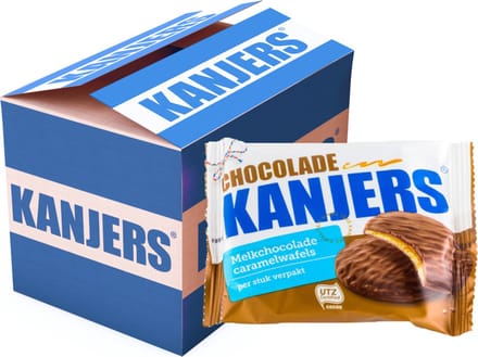 Koeken Kanjers mini chocoladewafels 13gr 120 stuks