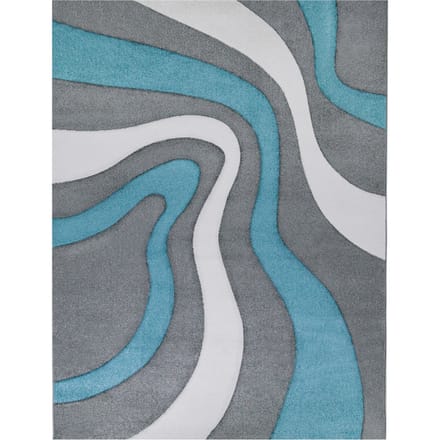 Modern tapijt Diamora turquoise 60x110 cm
