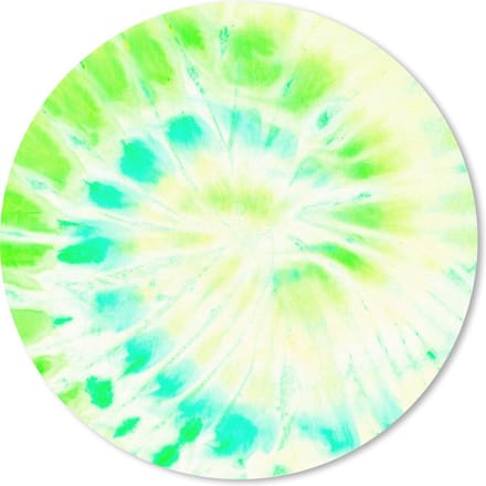 Muismat rond 20x20 cm - Mousepad Zomer - Tie dye - Wit - Ronde muismatten