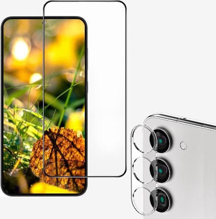 Volledige Screenprotector 2x en Camera lens protector 2x - Glasplaatje - Tempered glass Screen protector Geschikt voor: Samsung Galaxy S23 Plus - Beschermglas