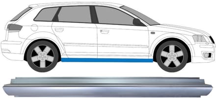 Reparatie dorpel voor Audi A3 8P 2003-2012 / Links = Rechts (symmetrisch)