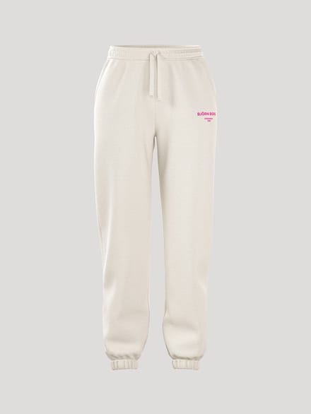 Björn Borg Essential 1 Joggingbroek Dames Lange Sportbroek Dames - Tofu Gebroken Wit - Maat M