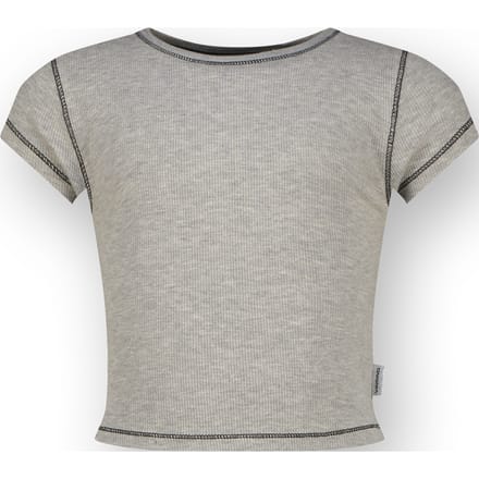 T-shirt Basic-Crop Rib Tee