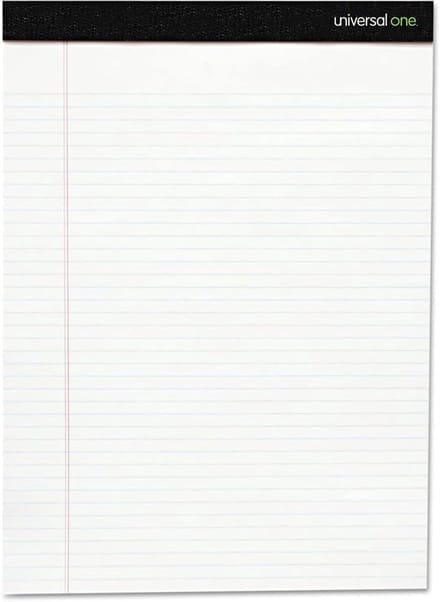 Schrijfblokken Wit - Notitieblokken Papier - Zakelijk Gebruik - Geperforeerde Vel - A4 - Wit