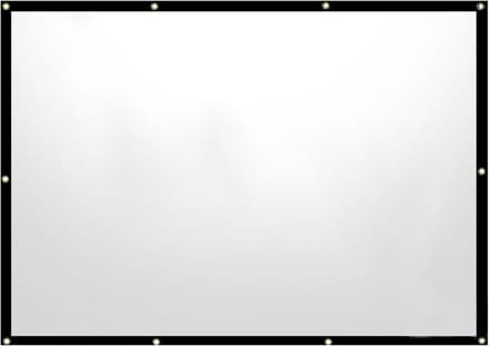 Opvouwbare Projectorscherm - Draagbaar Filmdoek - Buiten Bioscoop - Elastisch Frame - Tot 304 cm - Grijs