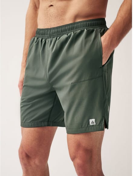 Next - Heren - 7 inch - Active sportschoolshort - Groen