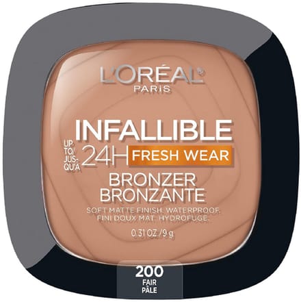 L'Oreal Paris - Infallible 24H Fresh Wear Bronzer - 200 Fair - Soft Matte Finish - Waterproof - 8 g