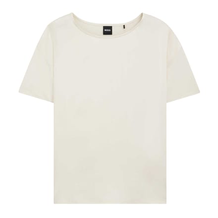 Boss Unisex Volwassen Esandy Zijde Regular T-Shirt (Wit)