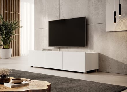 Meubella - TV-Meubel Calabas - Wit - 150 cm