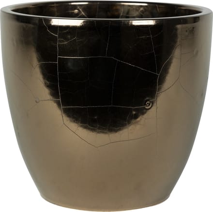 Ter Steege Bloempot - goud - glans - Scandinavisch - 20 x 19 cm - plantenpot