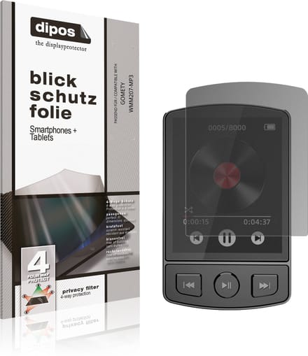 dipos – Matte Privacy Screenprotector geschikt voor GOMETY WMM207-MP3 | Anti-Spy Beschermfolie