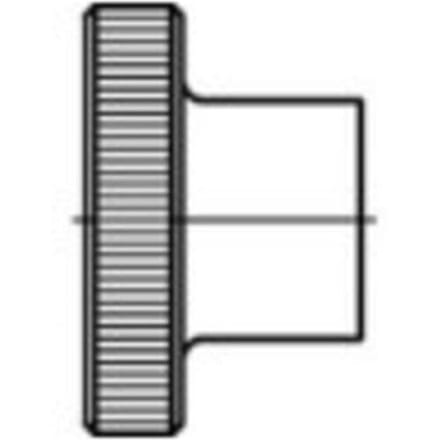 TOOLCRAFT 107570 Kartelmoeren M6 DIN 466 Staal 50 stuk(s)