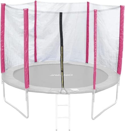 Trampoline Veiligheidsnet - Reserveonderdeel - Veilig Spelen - Met Ritssluiting - 305 cm - Roze