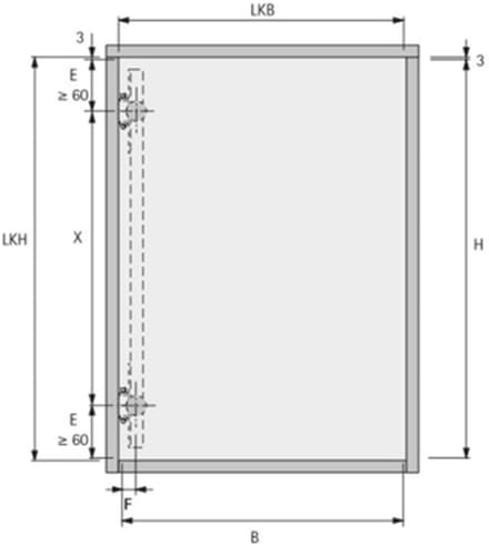 Hettich Draaischuifdeur systeem 700 mm