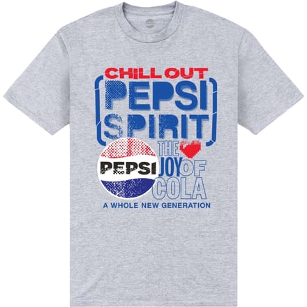 Pepsi Co. The Joy Of Cola Men's T-Shirt - Grey - M