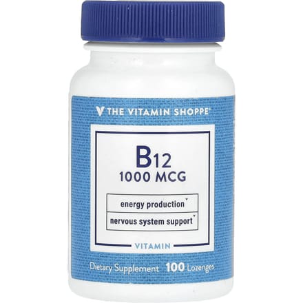 The Vitamin Shoppe, Vitamine B12, 1.000 mcg, 100 snoepjes