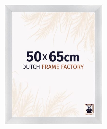 Fotolijst 50x65 cm - MDF - Zilver Mat - Praag