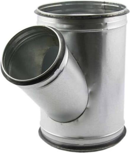Econox T-stuk Ã˜ 250mm - Ã˜ 125mm voor spirobuis (45Â°)
