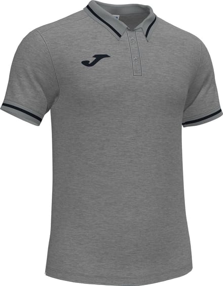 Joma Confort II Polo Heren - Donkergrijs Gemeleerd | Maat: S