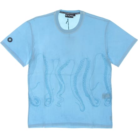 Heren T-shirt met geverfd T-shirt Topaas