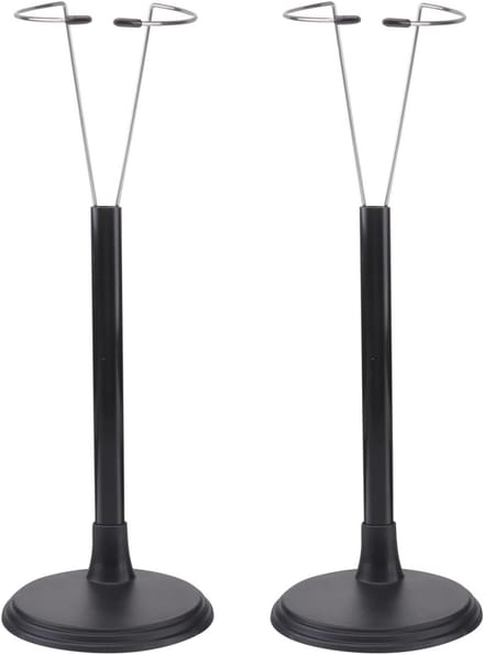 2x Poppenstandaard Display Houder voor Display en Organisatie - Zwart