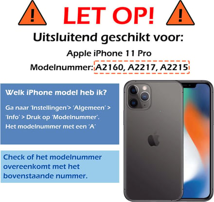 Screenprotector - Geschikt voor Apple iPhone 11 Pro - Full Cover - Gehard Glas - Beschermglas - Tempered Glass - Screen Protector